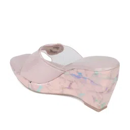 Iconics Women's Pink Casual Wedges image 5