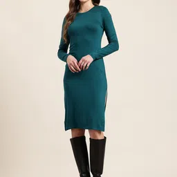 HERE&NOW Thigh-High Slit Bodycon Dress-picture-11