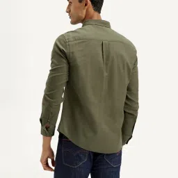 Levi's Olive Cotton Slim Fit Shirt image 2