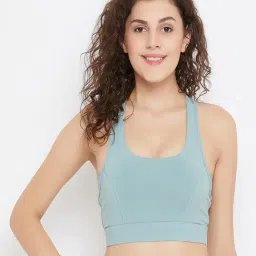 Clovia Green Non Wired Non Padded Sports Bra-picture-21