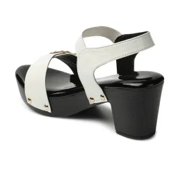 Iconics Women's White Back Strap Sandals image 5