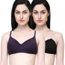 Lady Lyka Multicolor Non Wired Padded T-Shirt Bra (Pack Of 2)-image-80