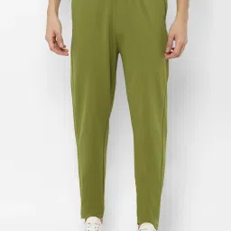 Forever 21 Green Cotton Regular Fit Track Pants image 1