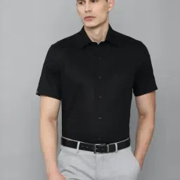 Louis Philippe Black Cotton Regular Fit Shirt-picture-31