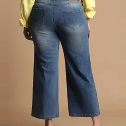 Allen Solly Blue Mid Rise Flared Jeans image 2
