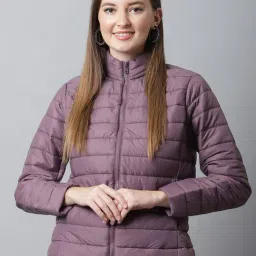 Cantabil Purple Quilted Jacket-image-23