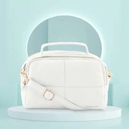 Fastrack White Solid Medium Sling Handbag-picture-5