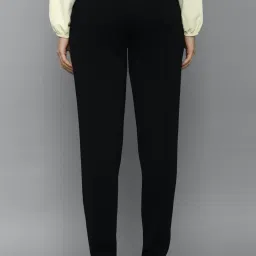 Allen Solly Black Mid Rise Trousers image 2