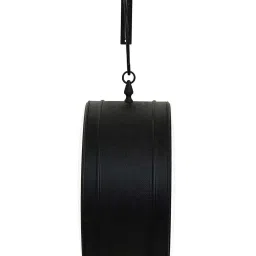 eCraftIndia Black & Beige Metal Double Sided Station Hanging Wall Clock image 5