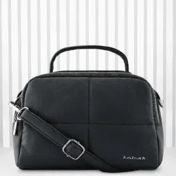 Fastrack Black Solid Medium Sling Handbag-picture-39