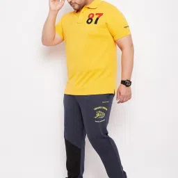 Bigbanana Navy Blue Cotton Regular Fit Printed Trackpants image 5