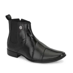 Eego Italy Men's Black Chelsea Boots image 2