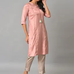 Aurelia Pink Straight Kurta image 4