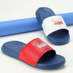 Puma Kids Popcat 20 Jr V1 Clyde Royal Blue & Red Casual Slides image 5