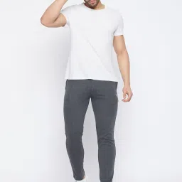 Duke Anthra Melange Regular Fit Trackpants image 5