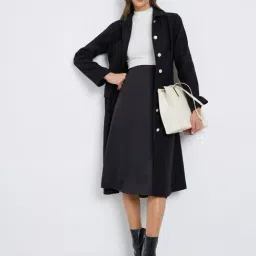 Styli Black Polyester Regular Fit Jacket-picture-14