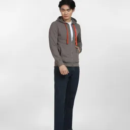 Jack & Jones Grey Regular Fit Hooded Sweatshirt image 5