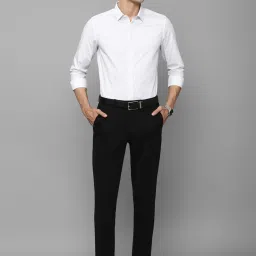 louis philippe Men White Super Slim Fit Check Full Sleeves Formal Shirt image 5