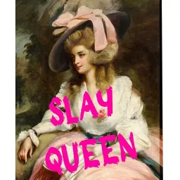 Art Street Multicolour Feminist Altered Stretch Canvas Painting image 2