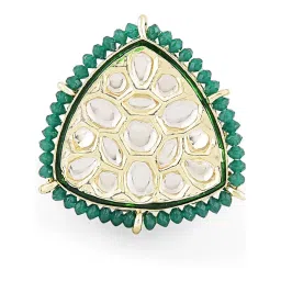 Zaveri Pearls Multicolor Combo of 3 Ethnic Adjustable Finger Rings-ZPFK12764 image 5