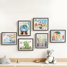 Art Street Brown  2 Pieces A4 Size Picture Photo Frames-picture-40