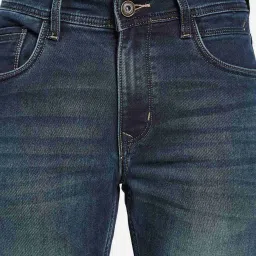 Octave Blue Cotton Regular Fit Stretchable Jeans image 5