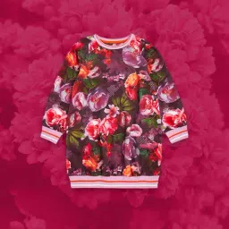 Mothercare Kids Multicolor Floral Print Full Sleeves Dress-image-36