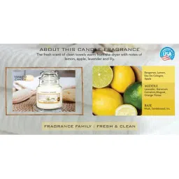 Yankee Candle 2-Piece Classic Jar Fluffy Towels Scented Candle Set image 3