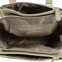 Giordano Value Line Beige Solid Medium Handbag image 4