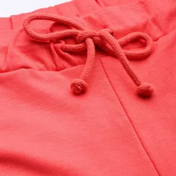 Flying Machine Women Peach-Colored Solid Cotton Joggers image 4