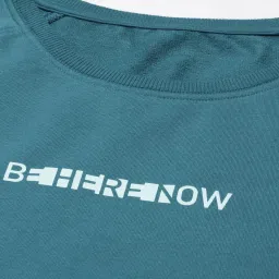Enamor Blue Cotton Graphic Print Sweatshirt image 5