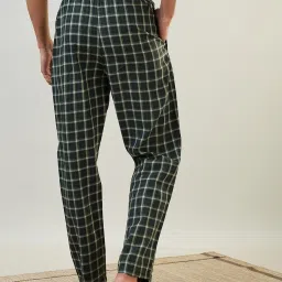 SleepZ by Raymond Green Cotton Regular Fit Checks Nightwear Pyjamas image 2