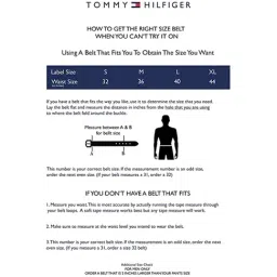 Tommy Hilfiger Black Leather Reversible Belt for Men image 2