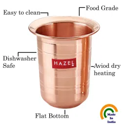 HAZEL Brown Copper Milky Tumbler Glass (0.3 L) image 5