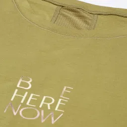 Enamor Green Cotton Graphic Print Sports T-Shirt image 5