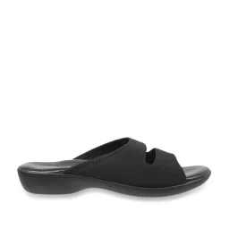 Mochi Women's Black Casual Wedges image 2