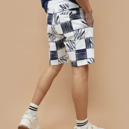 Fame Forever By Lifestyle White Regular Fit Printed Shorts image 2