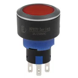RS PRO Illuminated Push Button Switch Momentary 22.2 mm Cutout SPDT Red LED 250 V AC, 1758303 image 3