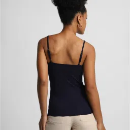 Forever 21 Navy Cotton Graphic Print Tank Top image 2