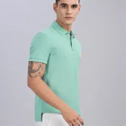 TOMMY HILFIGER Green Cotton Regular Fit Solid T-Shirt-picture-29