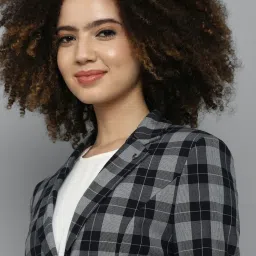 Allen Solly Grey Chequered Blazer image 5