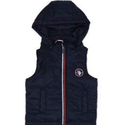 U.S. Polo Assn. Kids Navy Solid Puffer Jacket image 1
