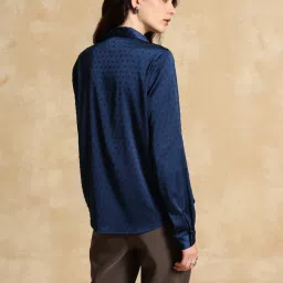 KAZO Blue Formal Shirt image 2