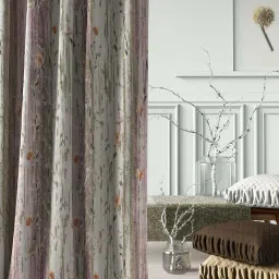 DDECOR Live Beautiful Pink & Off White 5 ft. Window Curtain - Set of 1 image 1