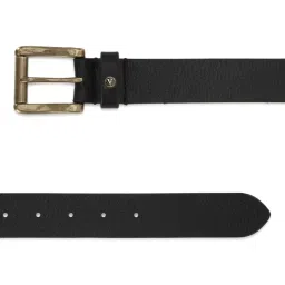 Van Heusen Black Leather Textured Casual Belt for Men image 2