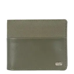 Baggit Daze Algor Green PU Textured Bi-Fold Wallet-image-15
