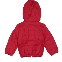 U.S. Polo Assn. Kids Red Solid Full Sleeves Puffer Jacket image 2
