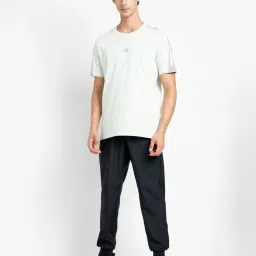 Adidas Green Cotton Regular Fit Striped Sports T-Shirt image 4