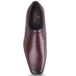 Mochi Men's Maroon Formal Slip-Ons image 3