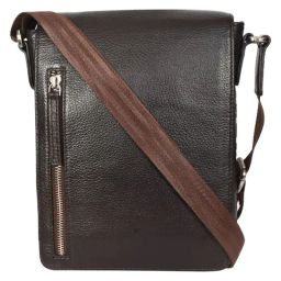 Sassora Brown Premium Leather Daily Crossbody Bag-picture-33